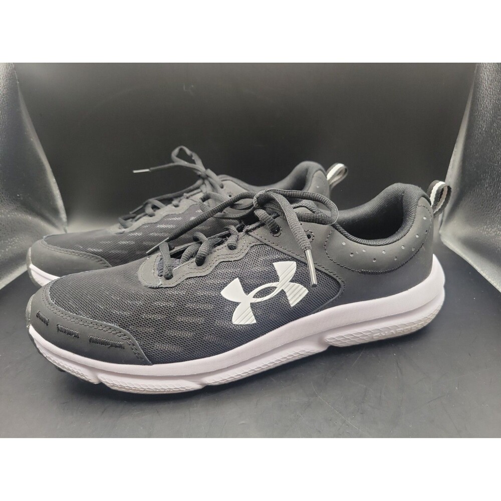 Under Armour Charged Assert 10 Running Sneaker Men Black White - Size 11